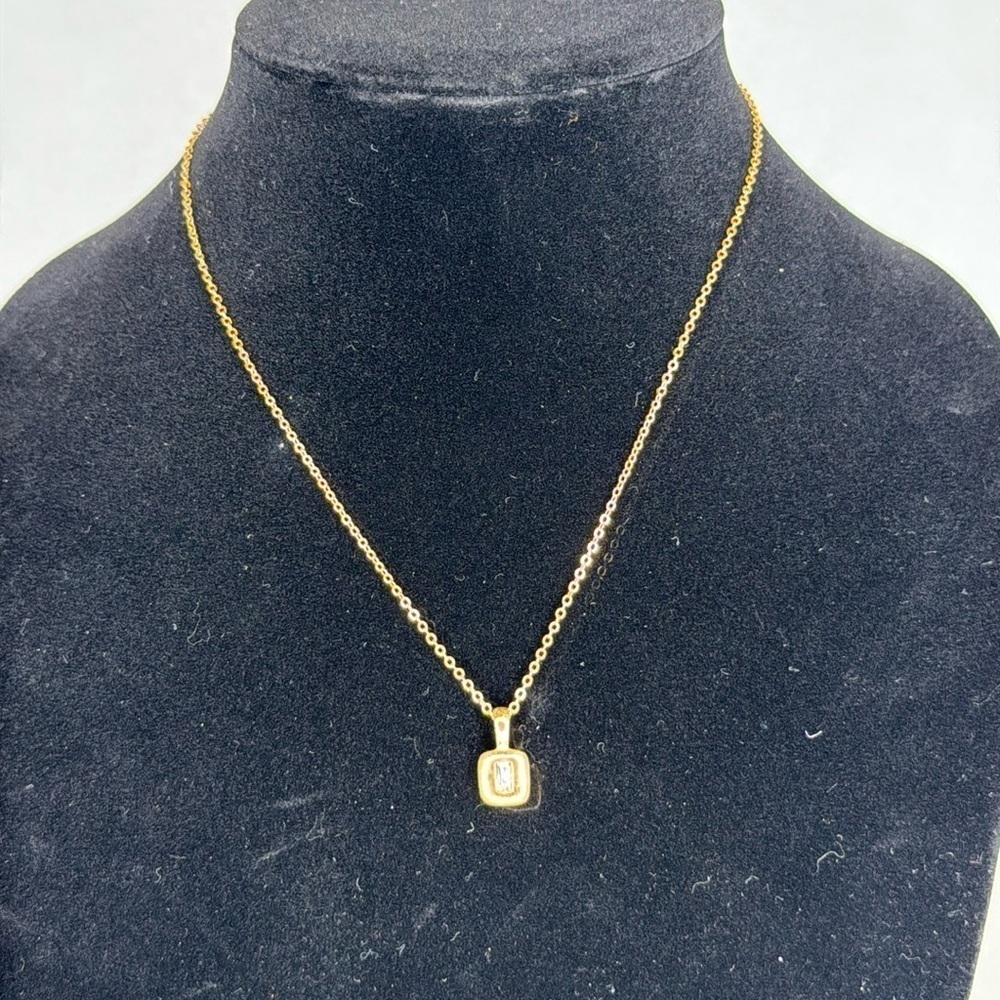 Vintage Gold Toned Minimalist Necklace lot A9 - Picture 2 of 8